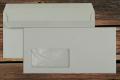 [17500] Briefhüllen mit Fenster DL 110x220 mm Selbstklebend Recycling Grau 75 g/qm